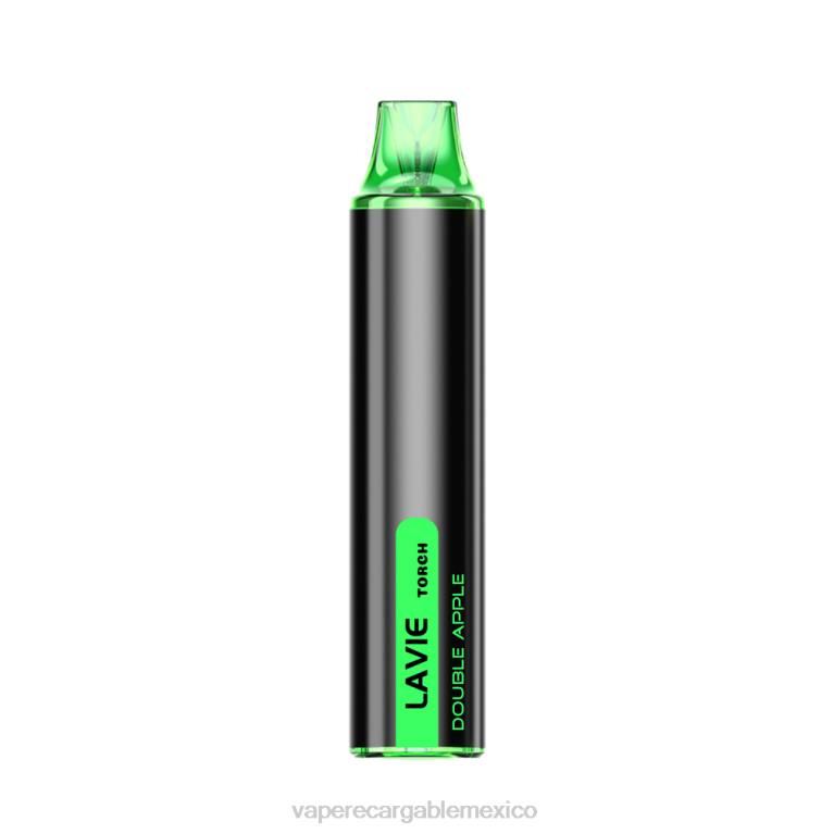 Vaper Sin Nicotina B6B2129 LAVIE Torch 6000 bocanadas manzana doble