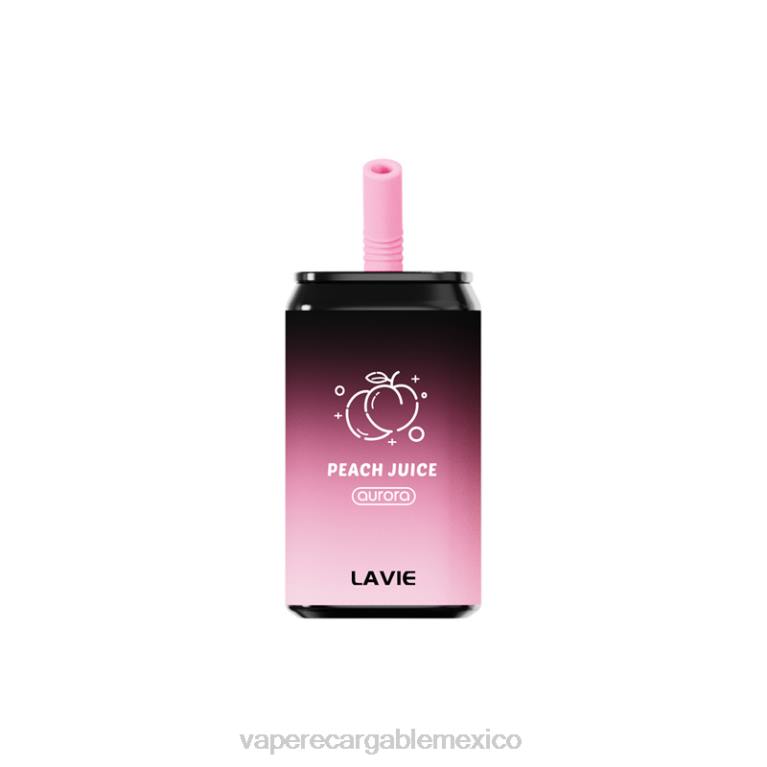 Vaper Sin Nicotina B6B2144 LAVIE Aurora 11000 bocanadas jugo de durazno