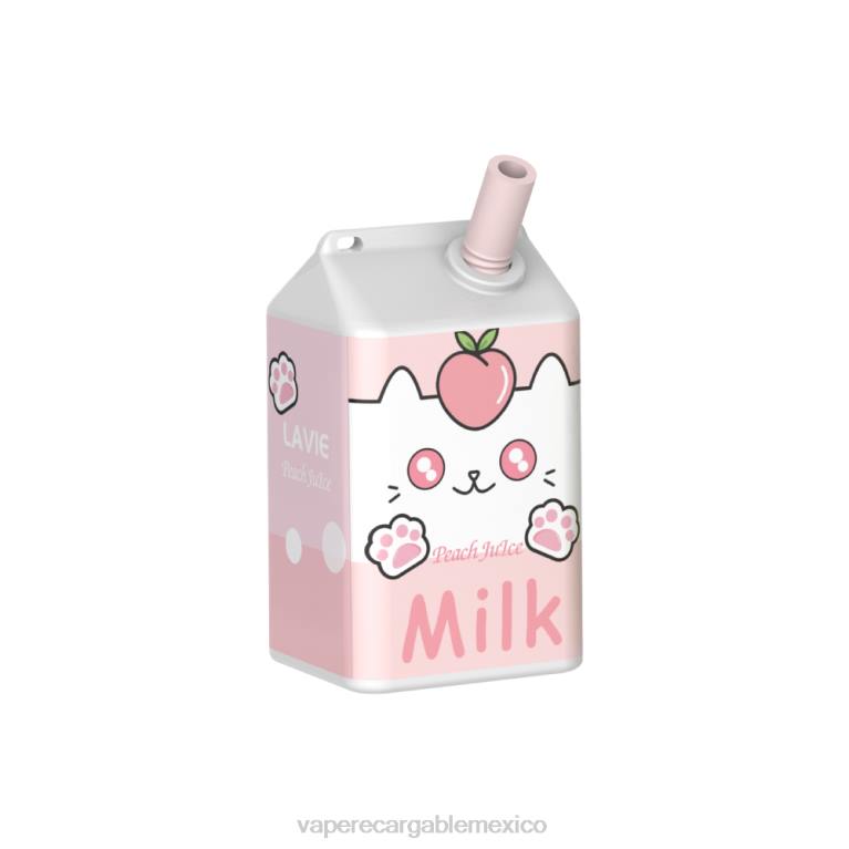 Vaper Sin Nicotina B6B2179 LAVIE MILK 7000 bocanadas jugo de durazno