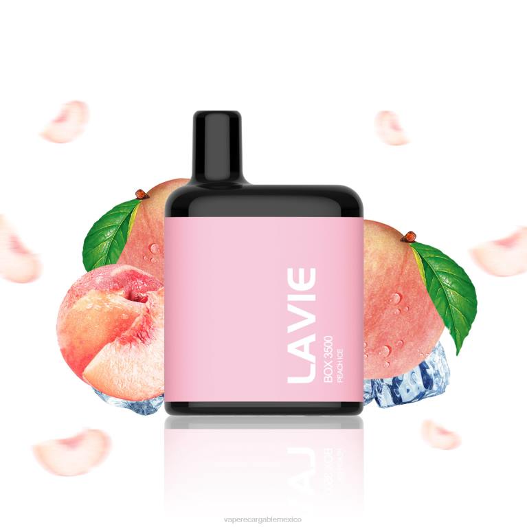 Vaper Sin Nicotina B6B2209 LAVIE BOX 3500 bocanadas hielo de durazno