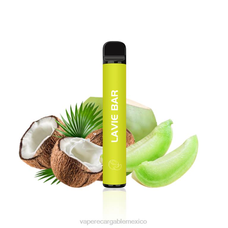 Vaper Sin Nicotina B6B2324 LAVIE BAR Versión al 2% 800 inhalaciones melón coco