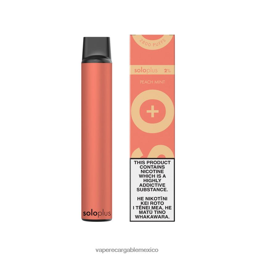 E-Liquid Mexico H82BD823 Solo Plus vaporizador desechable menta durazno