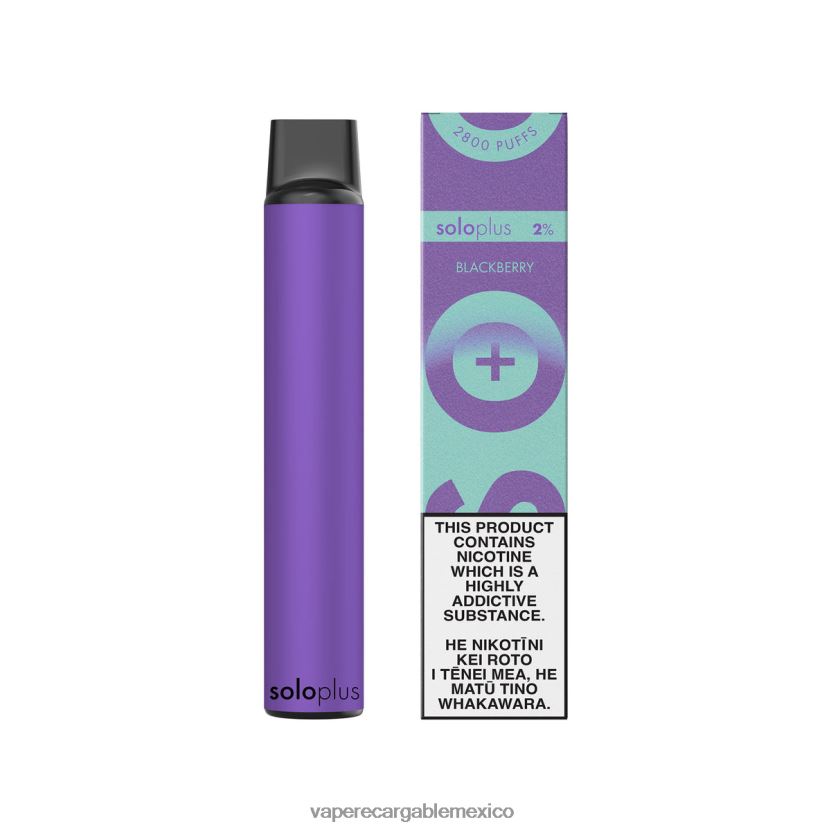 E-Liquid Mexico H82BD838 Solo Plus colección paraíso vape desechable zarzamora