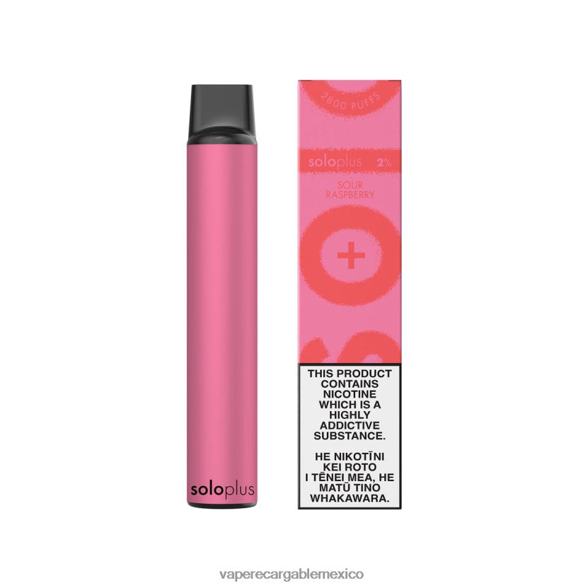 Vape Desechable H82BD835 Solo Plus vaporizador desechable frambuesa agria