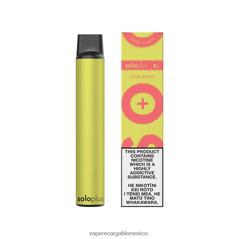 Vape México H82BD836 Solo Plus vaporizador desechable limón agrio