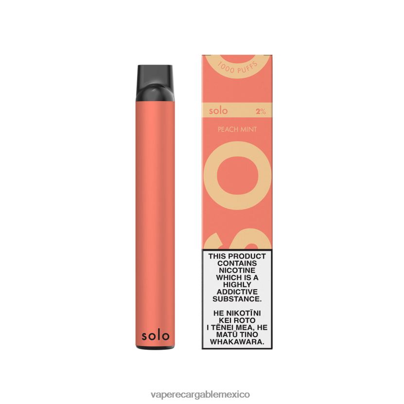 Vape México H82BD86 Solo vaporizador desechable menta durazno