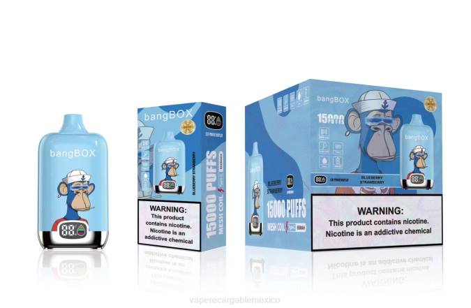 E-Liquid Mexico 82B638 Bang Box 15000 bocanadas fresa arándano