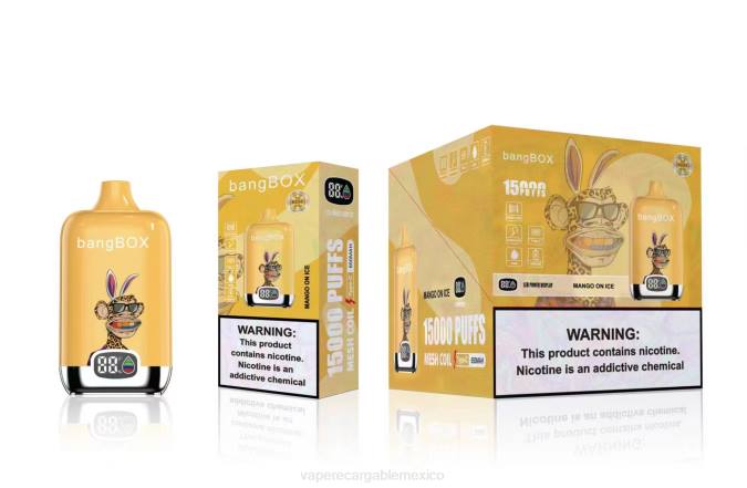 E-Liquid Mexico 82B648 Bang Box 15000 bocanadas mango en hielo