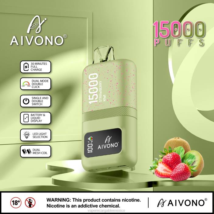 E-Liquid Mexico JZX663 Aivono AIM magic 15000 kiwi fresa