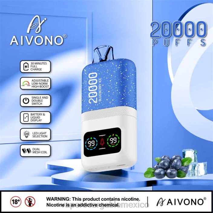 E-Liquid Mexico JZX673 Aivono AIM magic 20000 hielo de arándanos