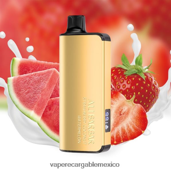 E-Liquid Mexico R02DZ443 Alibarbar Ingot 20000 vaporizadores desechables sandía coco fresa