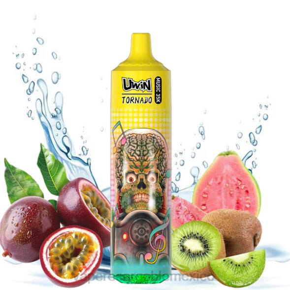 E-Liquid Mexico X8PB23 UWIN CRYSTAL vaporizador desechable 35k kiwi maracuyá guayaba