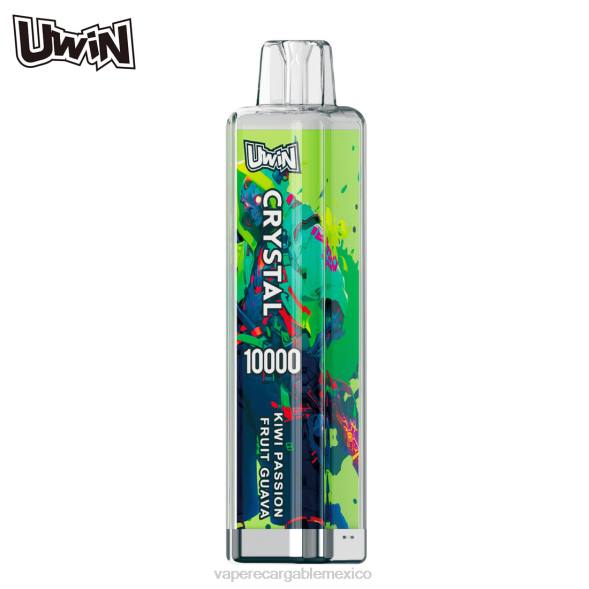 E-Liquid Mexico X8PB8 UWIN CRYSTAL 10000 vaporizadores desechables kiwi maracuyá guayaba