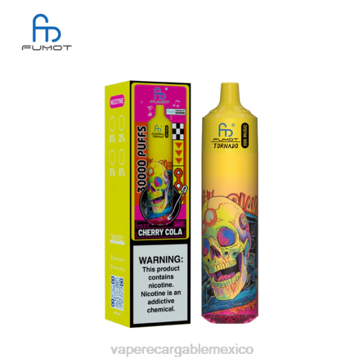 Fumot Tornado música de 30k cola de cereza 8HNL8 E-Liquid Mexico