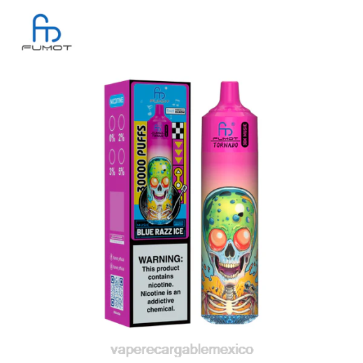 Fumot Tornado música de 30k hielo azul 8HNL3 E-Liquid Mexico
