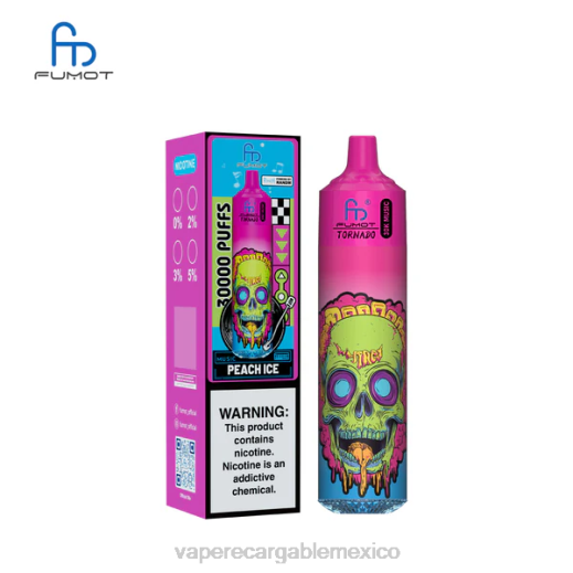 Fumot Tornado música de 30k hielo de durazno 8HNL20 Vape Desechable