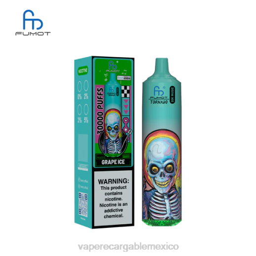 Fumot Tornado música de 30k hielo de uva 8HNL13 E-Liquid Mexico