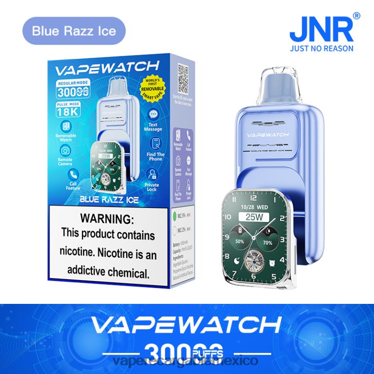 JNR reloj vapeador hielo azul 4LL0Z611 Vape México