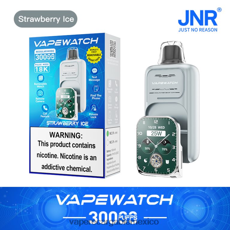 JNR reloj vapeador hielo de fresa 4LL0Z610 Vape Desechable