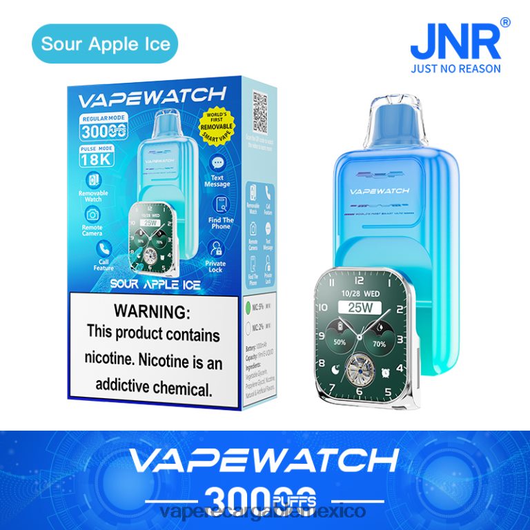 JNR reloj vapeador hielo de manzana agria 4LL0Z65 Vape Desechable