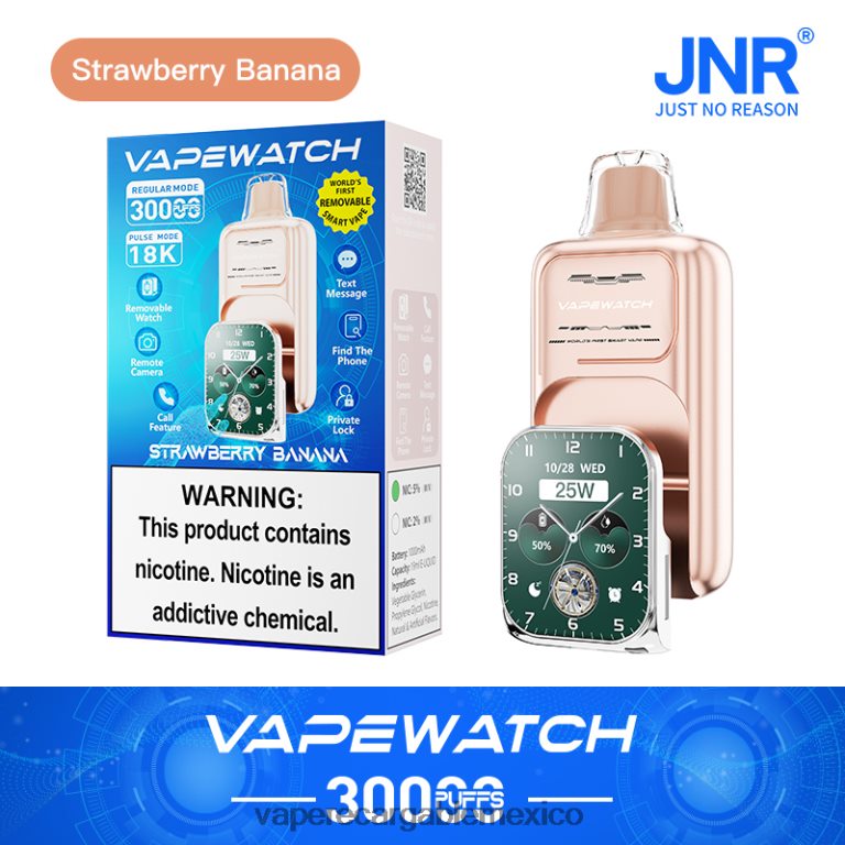 JNR reloj vapeador plátano fresa 4LL0Z67 Vape Recargable