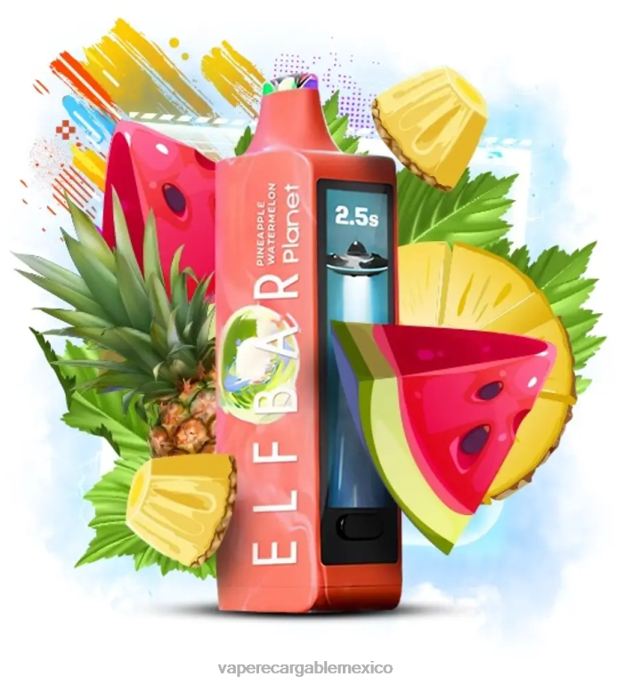 Vape Desechable 20BPZ25 Elf Bar Planet 25000 sandia piña
