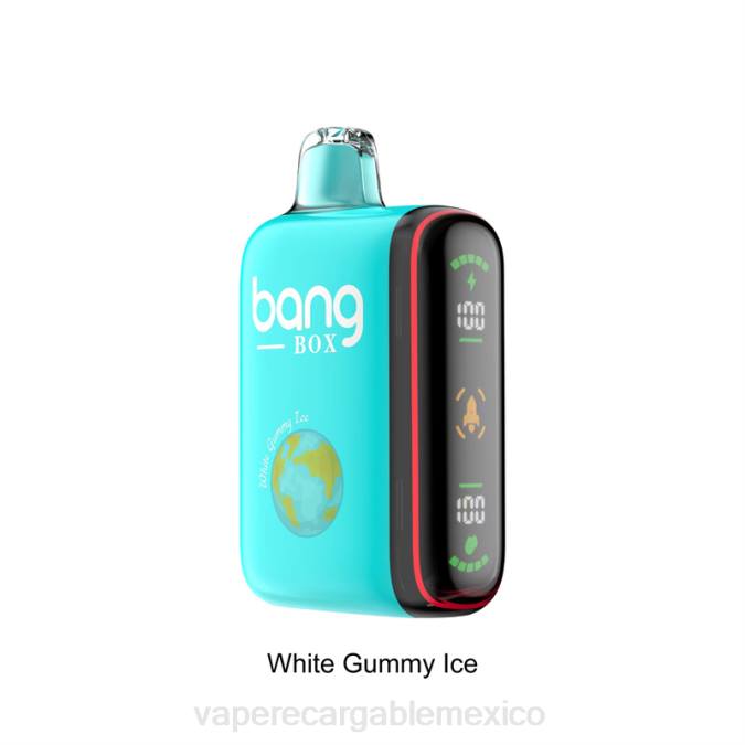 Vape Desechable 82B630 Bang Box Pantalla de potencia inteligente de 9000-18000 inhalaciones hielo gomoso blanco