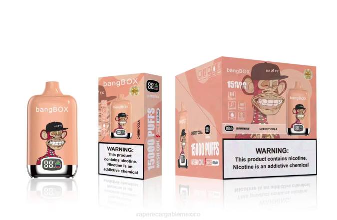 Vape Desechable 82B640 Bang Box 15000 bocanadas cola de cereza
