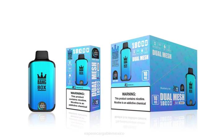 Vape Desechable 82B690 Bang Box 18000 bocanadas hielo de arándanos
