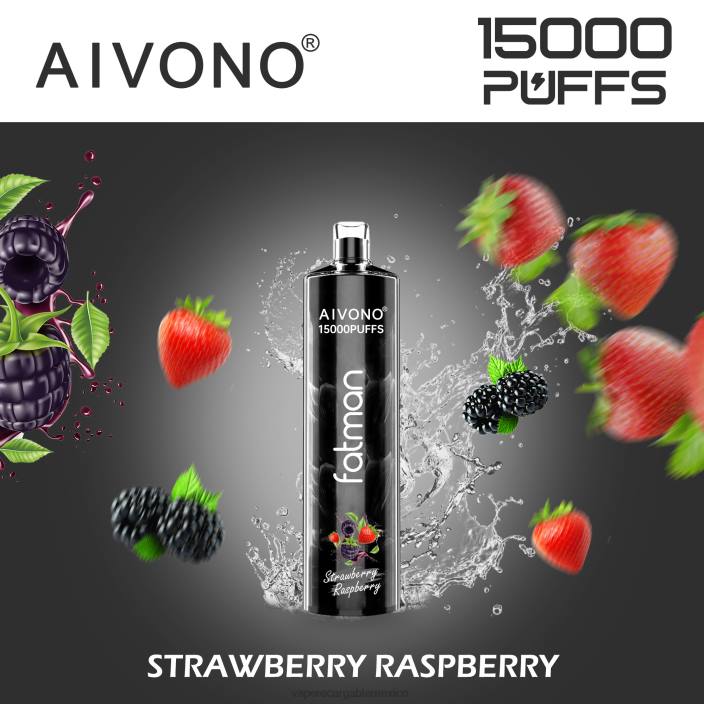 Vape Desechable JZX615 Aivono FATMAN 15000 frambuesa fresa