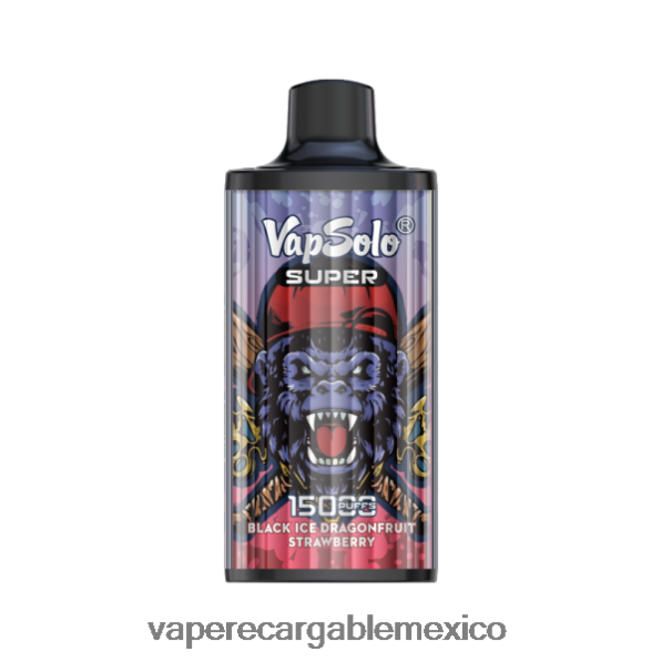Vape Desechable R02DZ4125 Vapsolo SUPER vaporizador desechable fresa de drango de hielo negro
