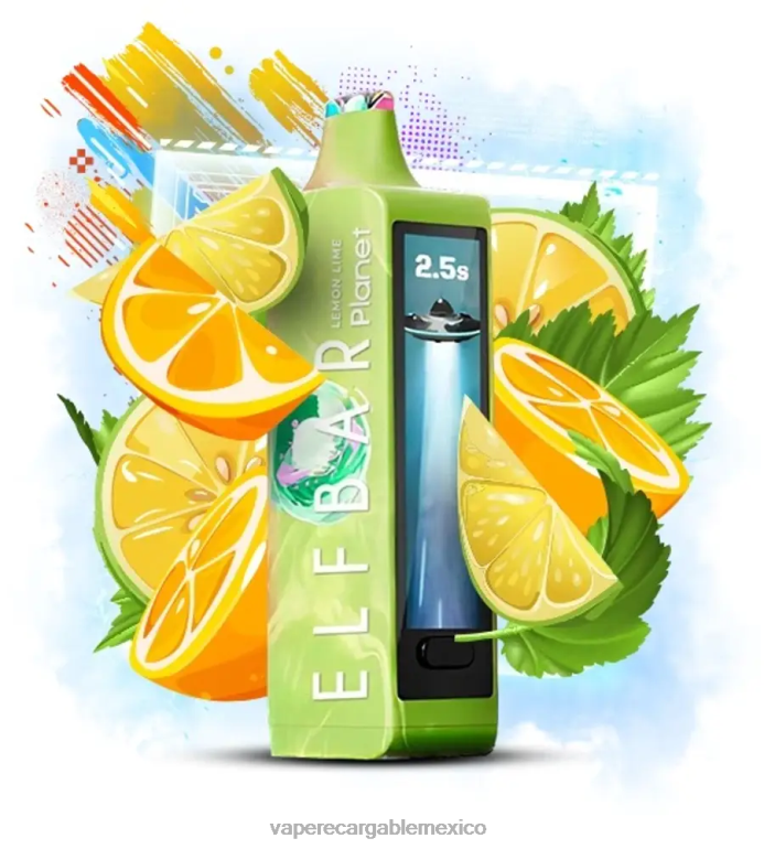 Vape México 20BPZ16 Elf Bar Planet 25000 lima limon
