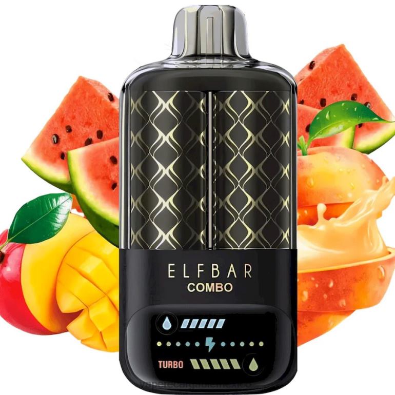 Vape México 20BPZ6 Elf Bar Combo 25000 melocotón, mango y sandía