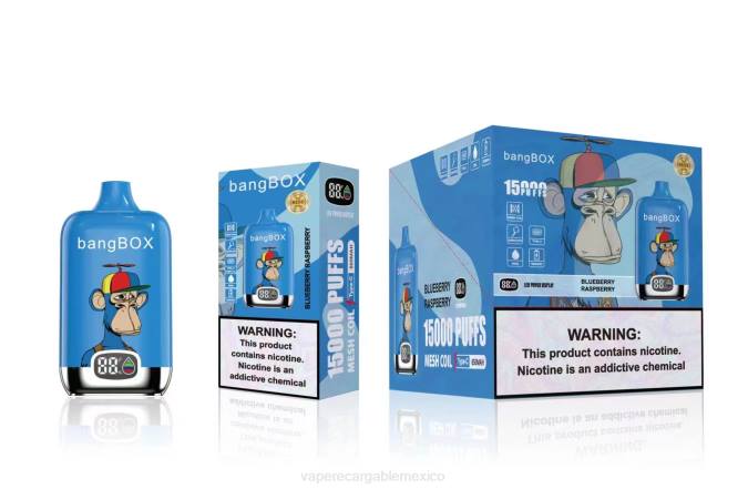 Vape México 82B646 Bang Box 15000 bocanadas frambuesa arándano
