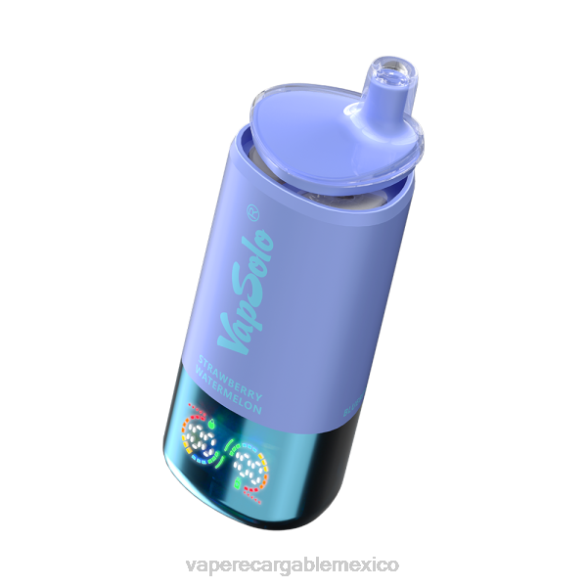 Vape México F8DJ1 VapSolo Triple 30000 bocanadas lima limón y fresa sandía y hielo de arándanos