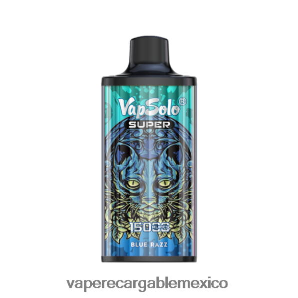 Vape México R02DZ4126 Vapsolo SUPER vaporizador desechable Razz azul