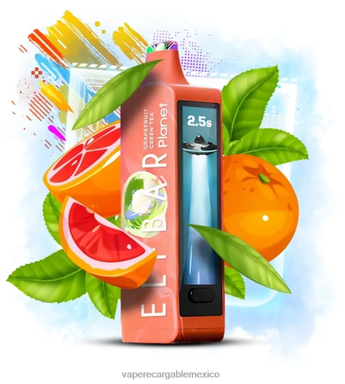 Vape Recargable 20BPZ17 Elf Bar Planet 25000 té verde de pomelo
