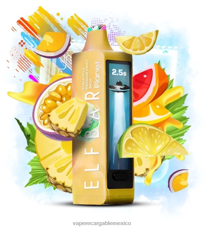 Vape Recargable 20BPZ27 Elf Bar Planet 25000 piña maracuyá baja