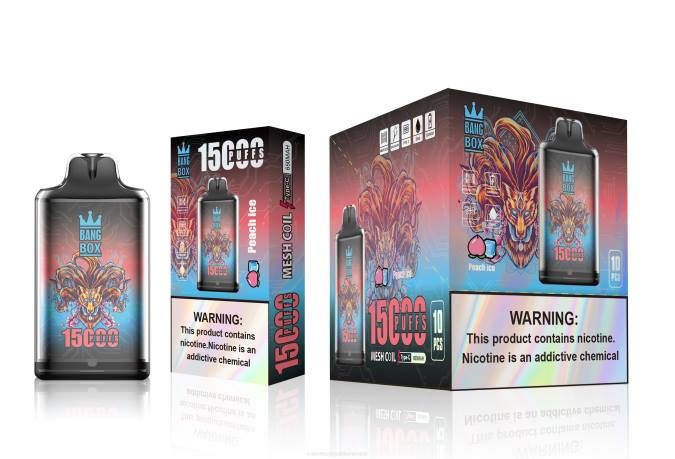 Vape Recargable 82B6102 Bang Box s1-15000 bocanadas hielo de durazno