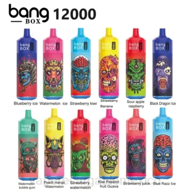 Vape Recargable 82B637 Bang Box Luz rgb de 12000 bocanadas desechable