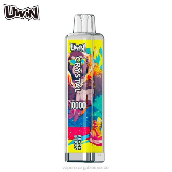 Vape Recargable X8PB12 UWIN CRYSTAL 10000 vaporizadores desechables baya de durazno