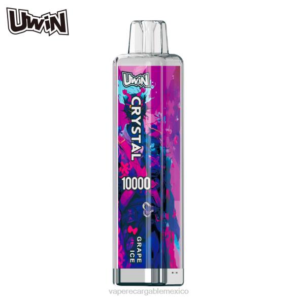 Vape Recargable X8PB2 UWIN CRYSTAL 10000 vaporizadores desechables hielo de uva