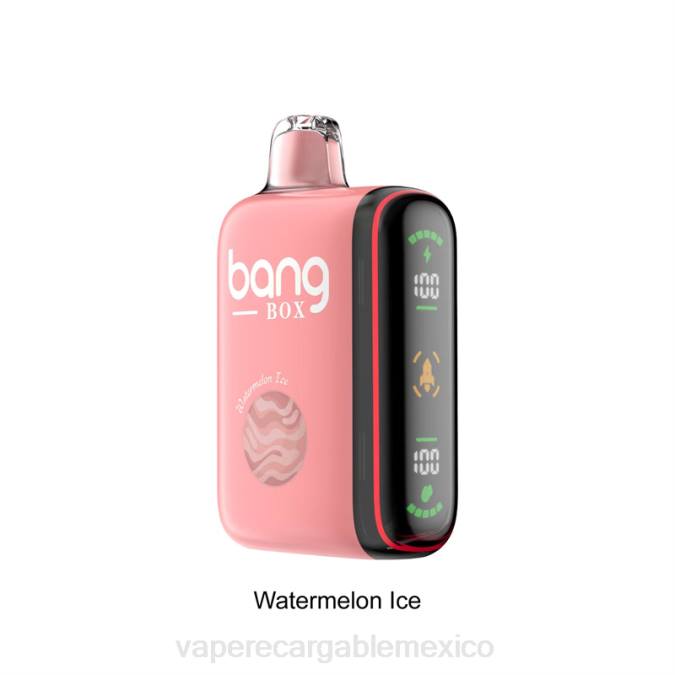 Vaper Sin Nicotina 82B634 Bang Box Pantalla de potencia inteligente de 9000-18000 inhalaciones hielo de sandia