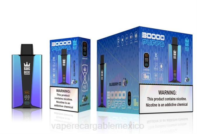 Vaper Sin Nicotina 82B679 Bang Box Pantalla inteligente de 30000 inhalaciones hielo de arándanos