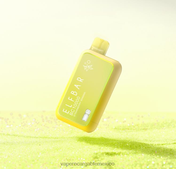 Vaper Sin Nicotina - ELFBAR BC10000 edición desechable vape sunit Fresa plátano 2Z6T69