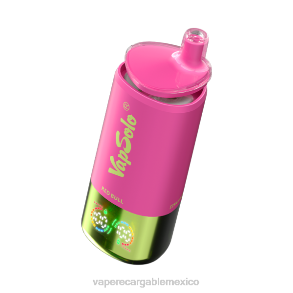 Vaper Sin Nicotina F8DJ9 VapSolo Triple 30000 bocanadas hielo de sandía y red bull y kiwi de fresa