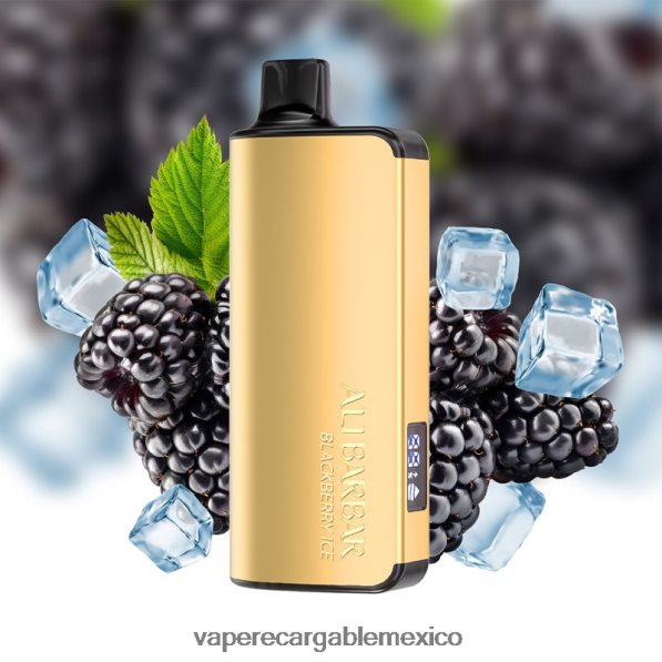 Vaper Sin Nicotina R02DZ449 Alibarbar Ingot 20000 vaporizadores desechables hielo de mora