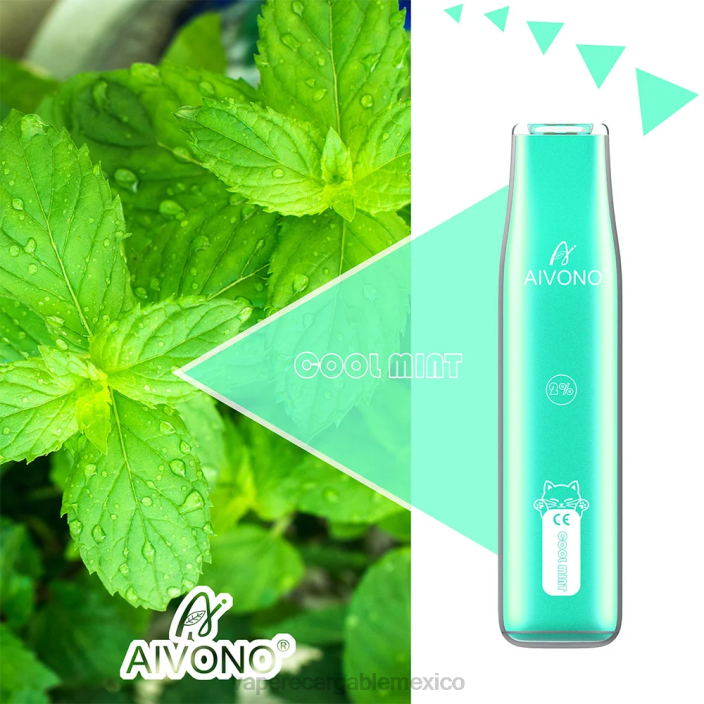 Vape México JZX6336 Aivono AIM CAT 400 menta fresca