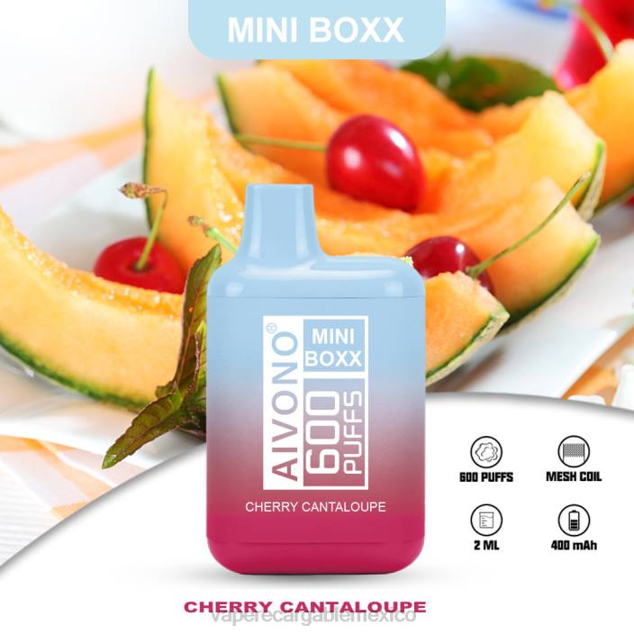 Vaper Sin Nicotina JZX6239 Aivono AIM MINI BOXX 600 melón cereza