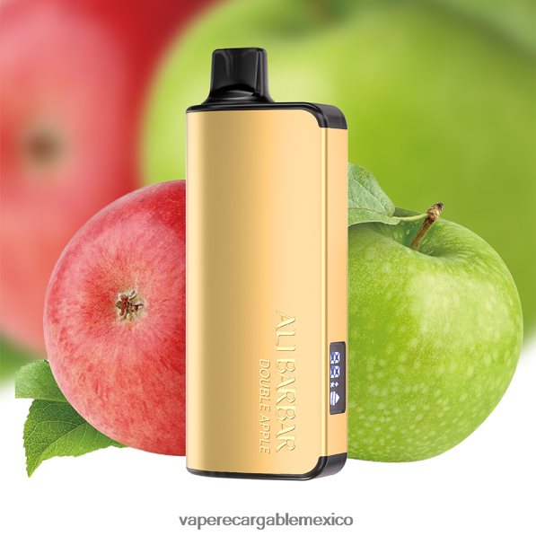 E-Liquid Mexico R02DZ428 Alibarbar Ingot 9000 vaporizadores desechables manzana doble